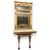 SPECC569 - Consolle con specchiera laccata e dorata, epoca '700, misure cm L 126 x H 276 x P 63
