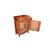 Piccola Credenza Provenzale in legno di noce e olmo ad 1 anta