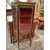 French Transition style display cabinet with 1800s Vernis-Martin paintings