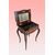 Louis XV style 1800s ebony and maple briar toilet table