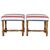 Pair of upholstered stools - M/1979.