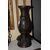 Triptych composed of 3 Chinese bronze vases from the 1800s depicting scenes with beasts and landscape