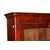 French bookcase display cabinet, Directoire style, mahogany feather, 19th century