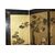 Chinese screen room divider from the 1800s, golden painted with animals
