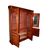 Grande Libreria Bookcase stile Vittoriano in Radica di Noce