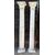 DARS683 - Pair of Botticino columns, dimensions 34 x 34 x H 220 cm