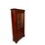 French bookcase display cabinet, Directoire style, mahogany feather, 19th century