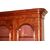 Grande Libreria Bookcase stile Vittoriano in Radica di Noce