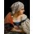 GLASS PAINTING "FEMALE FIGURE" – VENICE 18TH CENTURY