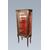 French Transition style display cabinet, 1 door from the 1800s in rosewood with marble top and bronzes