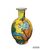 Vaso del XX secolo in ceramica dipinta con Personaggi "cavalieri"
