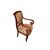 French Directoire Style Armchair from the 1800s with Sanderson floral fabric
