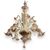 LAMP248 - Elegante lampadario in vetro di Murano, epoca '8/'900, misure diametro cm 80 x H 90