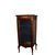 French Louis XV Style Display Cabinet with Bronze and Mahogany Wood Marble Top