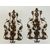 Pair of antique 5-light sconces from the late 19th century with leaf motifs