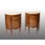 Pair of antique Louis XVI Neapolitan demi-lune sideboards belonging to the second half of the 18th century.