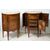 Pair of antique Louis XVI Neapolitan demi-lune sideboards belonging to the second half of the 18th century.