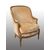 Antique Napoleon III armchair in solid walnut. 19th century period.