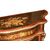 Coppia di preziosi credenzini piccoli servant stile Luigi XV in legno riccamente intarsiati con medaglione in porcellana Sevres