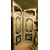 PTS895 - No. 2 antique lacquered doors, with frame and overdoor, 18th century, opening cm W 90 x H 217