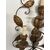 Pair of antique 5-light sconces from the late 19th century with leaf motifs