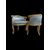 Lacquered and gilded small sofa