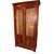 1800s Directory Style Mahogany Feathered Bookcase with 2 Doors