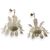 LAMP247 - Coppia di lampadari in vetro lavorato, epoca '900, misure diametro cm 60 x H 60
