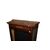 French Louis XV Style Display Cabinet with Bronze and Mahogany Wood Marble Top