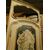 PTS895 - No. 2 antique lacquered doors, with frame and overdoor, 18th century, opening cm W 90 x H 217