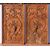Pair of carved wooden wall panels. Italy, first half of the 20th century.