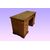 English Victorian style mahogany ministerial desk from the 1800s with inlays
