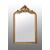 Antique French Napoleon III mirror in gilded and carved wood. 19th century period.