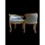 Lacquered and gilded small sofa