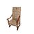 Pair of late 1800s walnut high-backed armchairs