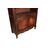 Credenza provenzale del 1700 in legno di noce e radica di noce con 2 ante e vano a giorno impreziosita di intagli
