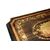 Living room table with Louis XVI style inlaid ebony wood flaps