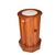 French 1800s Mahogany Column Bedside Cabinet with Marble