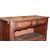Credenza provenzale del 1700 in legno di noce e radica di noce con 2 ante e vano a giorno impreziosita di intagli