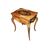 French Louis XV style toilet in rosewood with floral inlays on an ebony background, 19th century