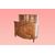 Credenza doppio corpo provenzale di fine 1800 in noce