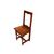 Set of 4 late 1800s French rustic chairs