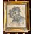 Pencil drawing, "Silenus with vine leaves crown" - 19th century