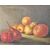 Pair of still lifes with fruit in silver frames, late 18th - early 19th century