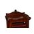 Small English mahogany Victorian style display cabinet from the second half of the 1800s.
