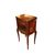 Pair of late 1800s French Transition style bedside tables, male and female.