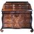 Slant-front desk veneered in wood and walnut burl with ebonized frames. Lombardy, 18th century