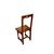 Set of 4 late 1800s French rustic chairs