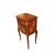 Pair of late 1800s French Transition style bedside tables, male and female.