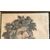 Pencil drawing, "Silenus with vine leaves crown" - 19th century